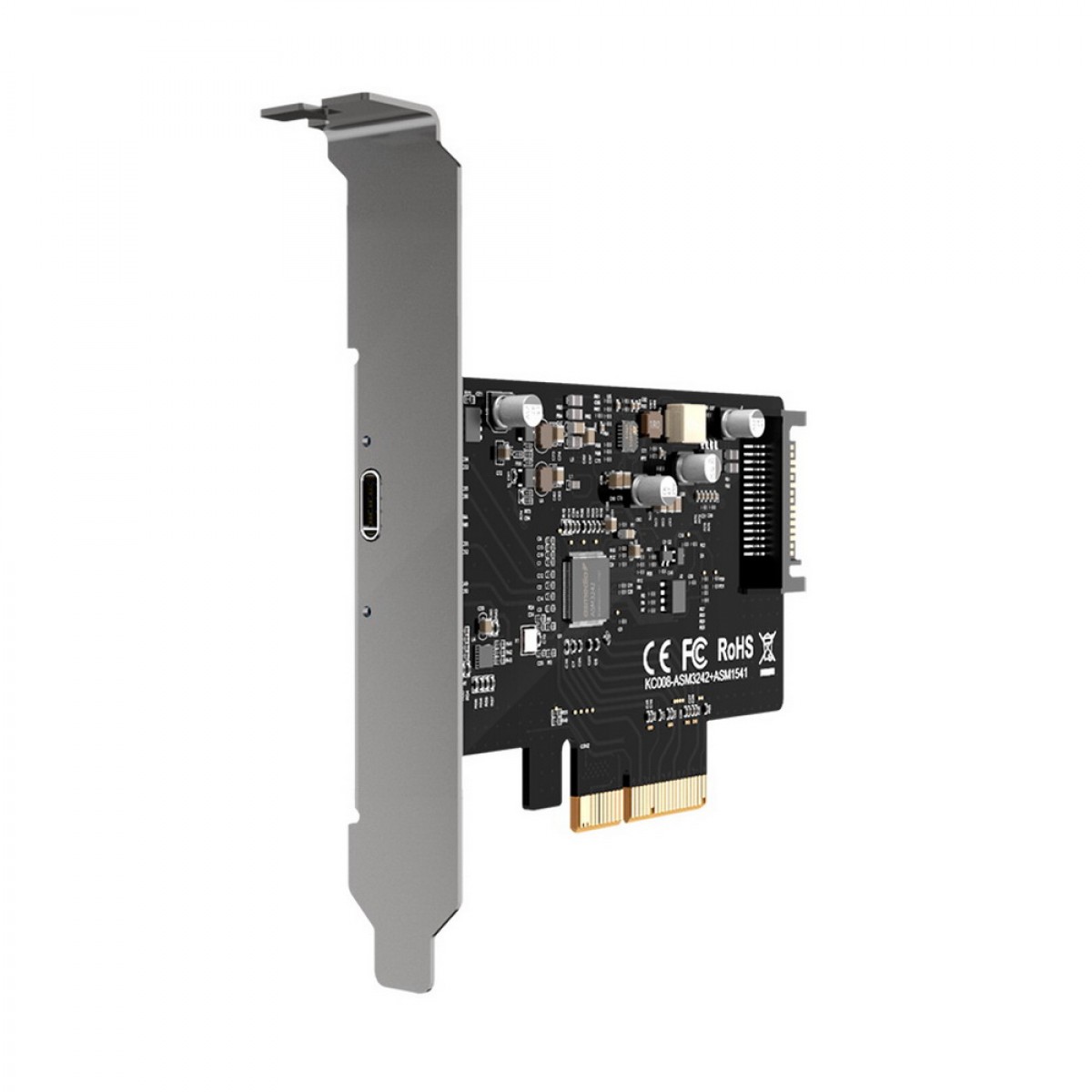 EC318 PCIe x4 to USB 3.2 Gen2x2 20Gbps USBC Expansion Card