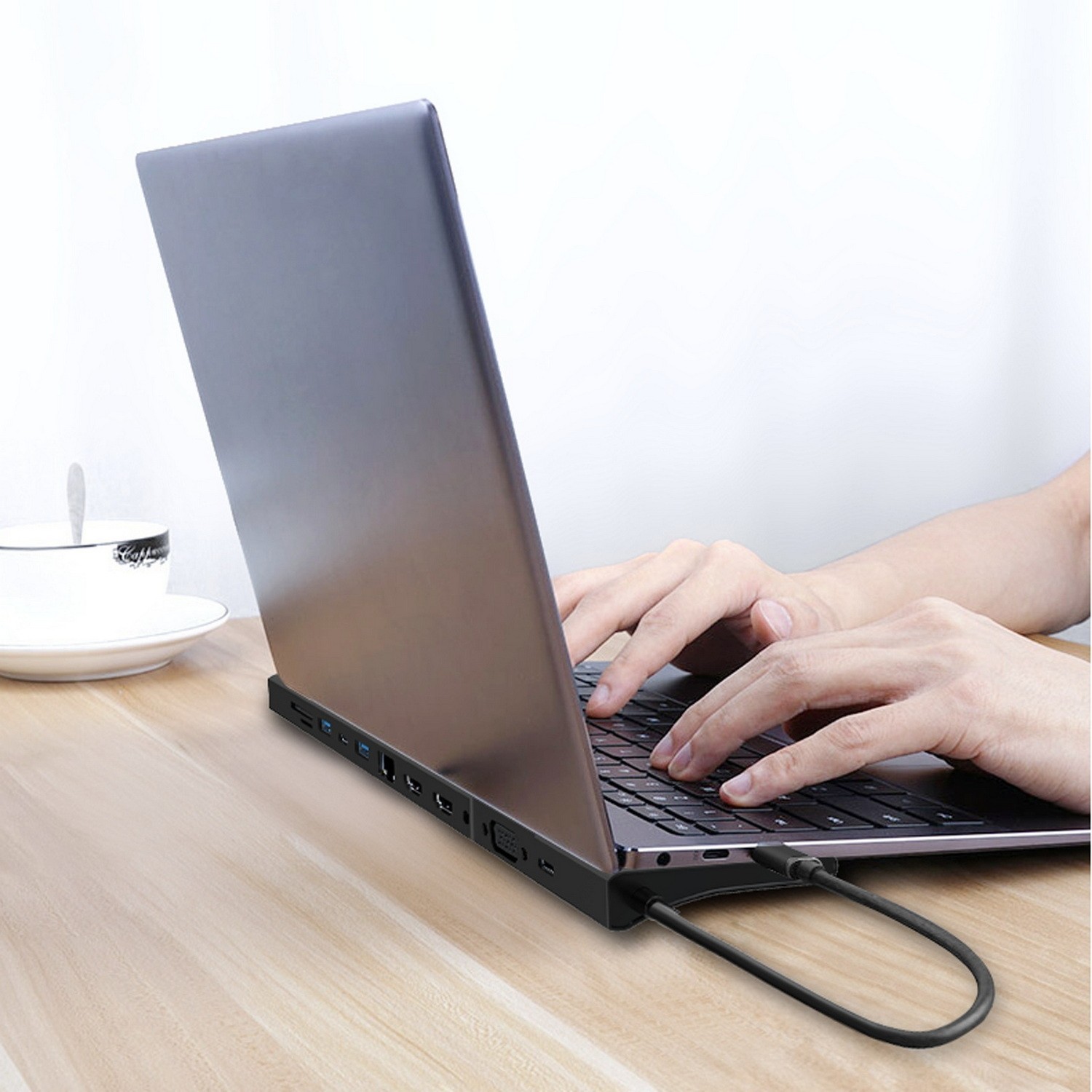 CHN622 USBC 12in1 Multiport Docking Station Laptop Stand