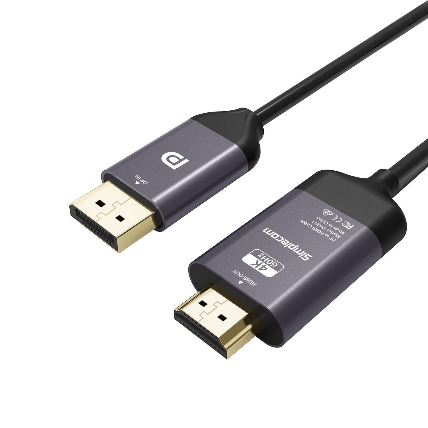 DA211 Active DisplayPort to HDMI 2.0 Cable 2M 4K60Hz