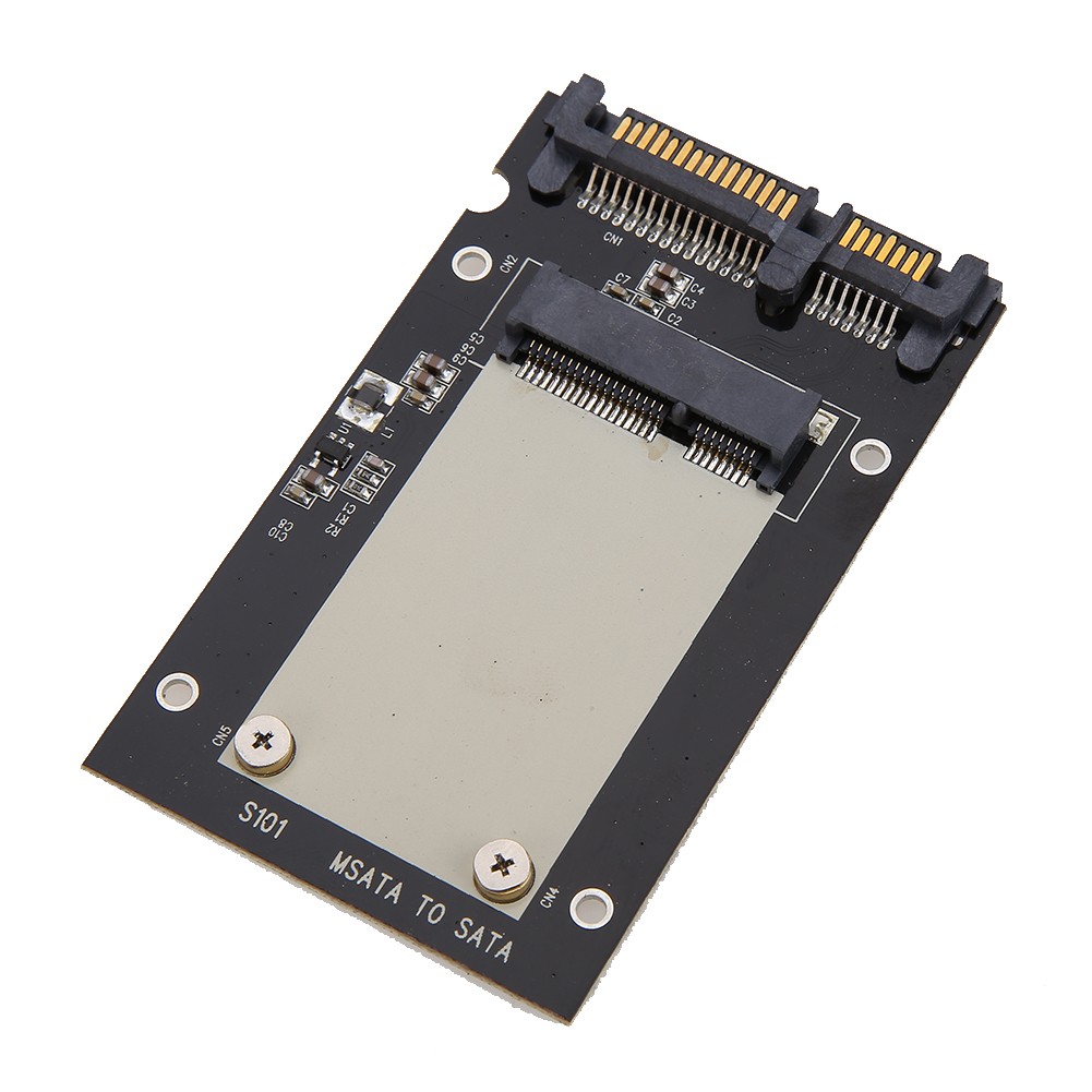 MSATA To SATA Adapter Card - 7-Pin SATA Converter For MSATA Solid State Drives