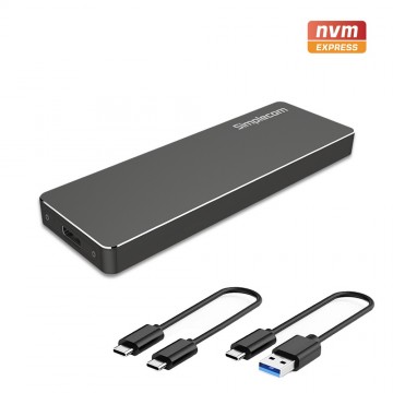 Simplecom SE503 NVMe PCIe (M Key) M.2 SSD to USB 3.1 Gen 2 Type C Enclosure 10Gbps